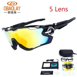 Obaolay поляризованные велосипедные очки 5 групповых линз мужские горные велосипедные очки спортивные MTB велосипедные солнцезащитные очки