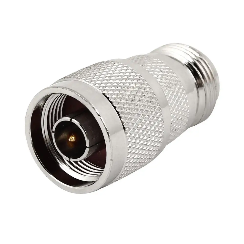 

N-Type Male To N-Type Female M/F Adapter Straight Connector Silver Tone
