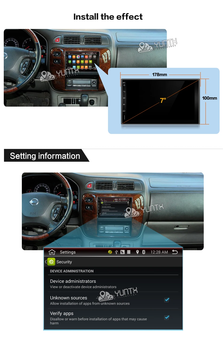 Clearance 7" Android 7.1 RAM 2G touch screen Quad core 2 DIN universal car radio gps with wifi BT stereo audio NO DVD PLAYER 17