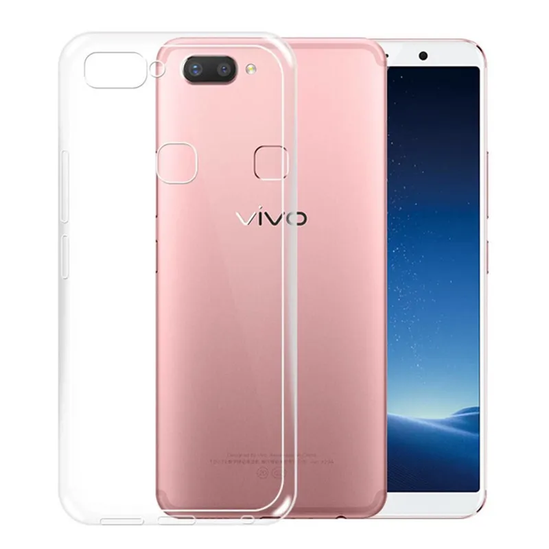 

Mobile Phone Bags Shockproof Transparent Fitted Silicone Clear Case for Vivo Findx Y95 X23 X21 X20 V11i Z3 V3 X6 V7 Y75