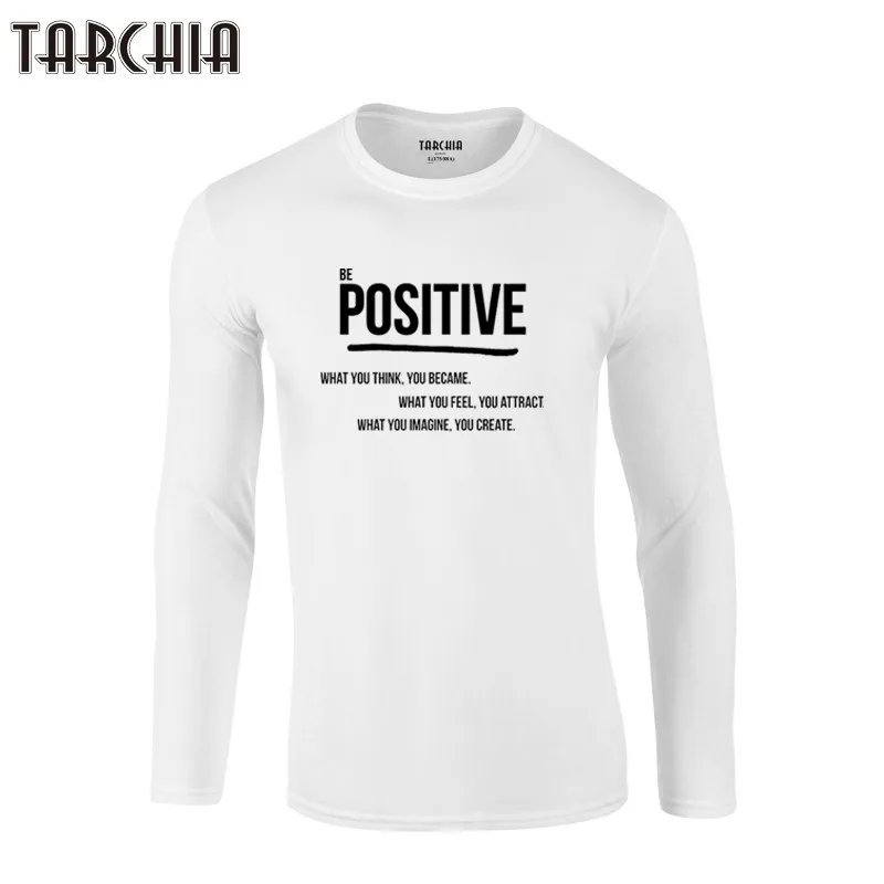 TARCHIA 2021 позитивная футболка для мальчиков топ новая модная мужская с длинным