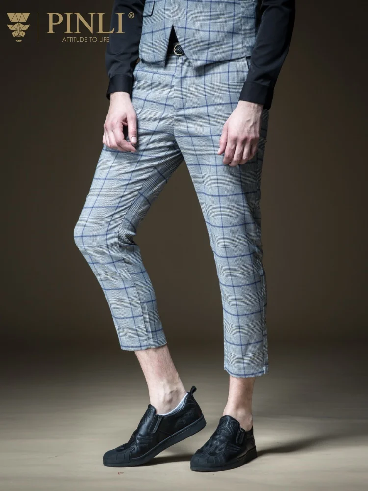 

Pepe Tactical Pants Product Made The New Spring Men's Cultivate Morality Leisure Trousers Nine Minutes Of Grid Male B191317032