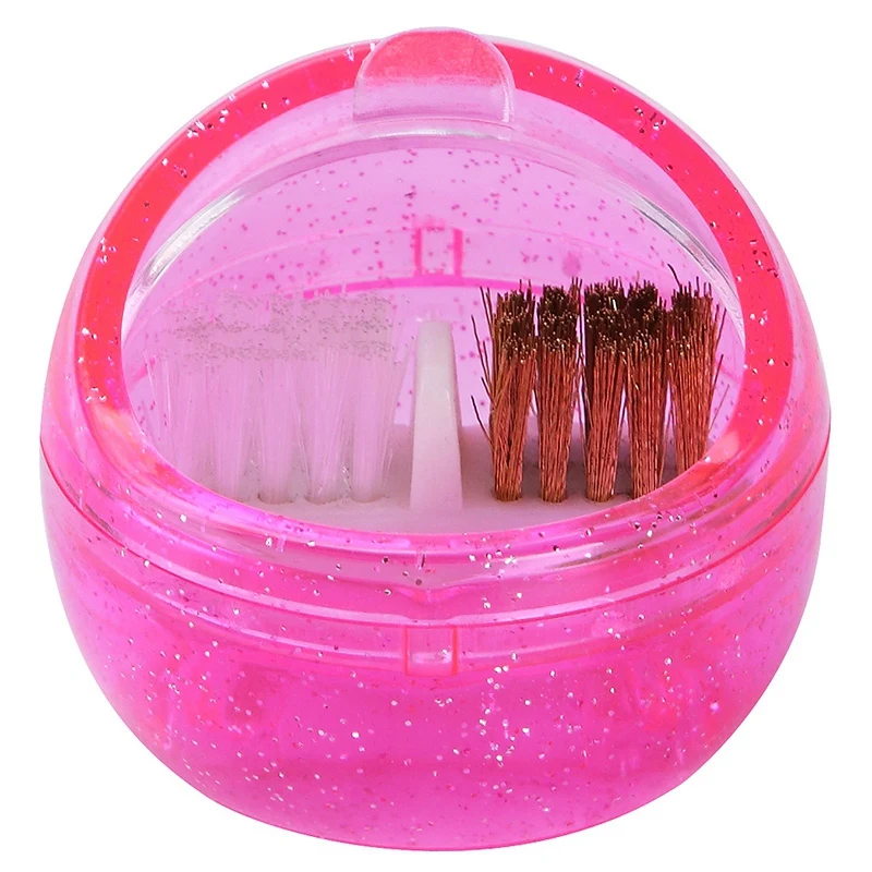 

Monja Nail Double Internal Brush Equipment Drill Grinding Head Deep Cleaning Plastic Portable Cleaning Box Manicure Tools