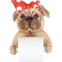 Животное собака коробка текстильная коробка Прочный Настенный навесной ванная комната Смола тонкая оберточная бумага туалетной бумаги рулон туалетная бумага держатель