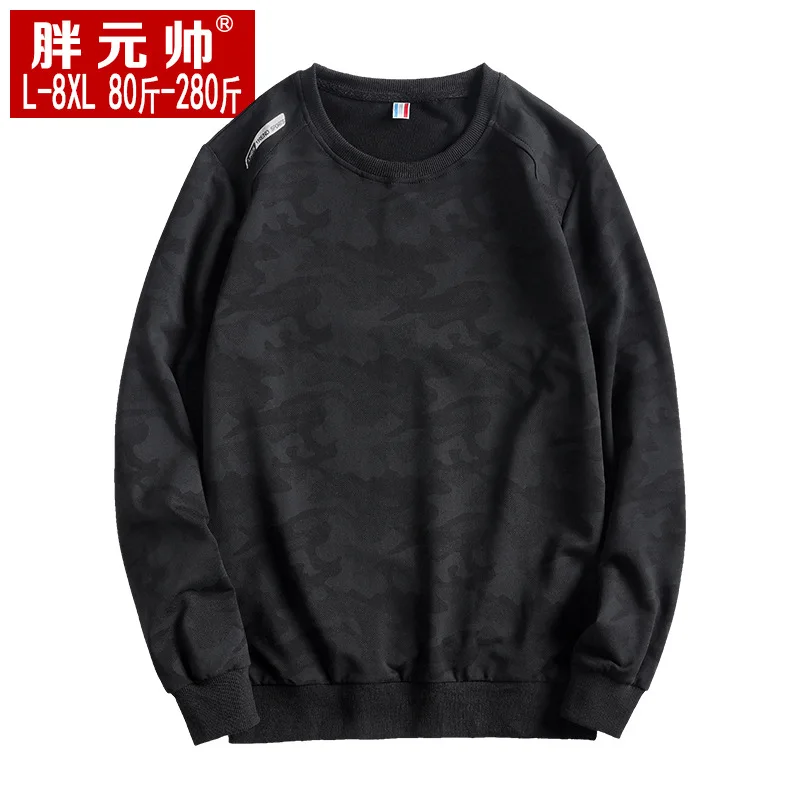 

Sweatshirt Men 2018 Autumn New Loose Floral Printed Black Male Sweatshirts Large Size 6xl 7xl 8XL 10XL Men Oversized Clothes