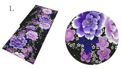 Японское кимоно для косплея, традиционный хлопковый Халат, японское кимоно с цветами, Женский банный халат, Цветочная Пижама 80301 - Цвет: 13
