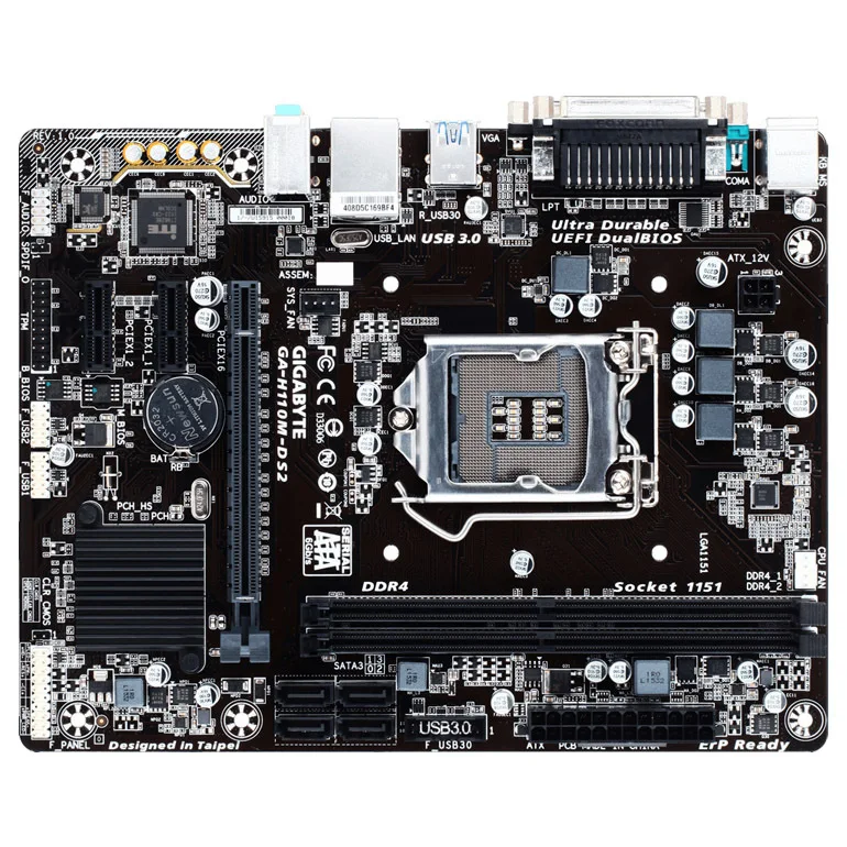

Gigabyte GA-H110M-DS2 1151 pin H110 motherboard DDR4