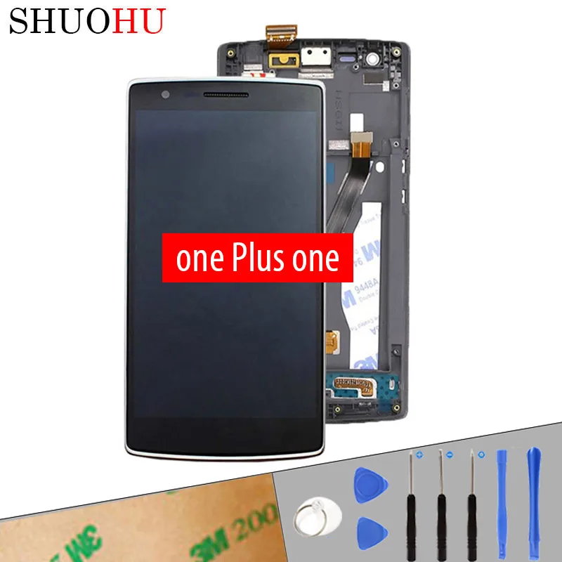 Tested LCD Screen 5 5 inch For One Plus one 1 LCD Display Touch Digitizer Screen