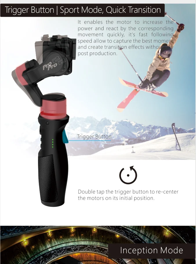 Hohem iSteady Pro 2 3-осевой ручной шарнирный стабилизатор для камеры gopro брызг для OSMO экшн Камера gopro 7 6 5 SONY RX0 SJCAM Xiaoyi