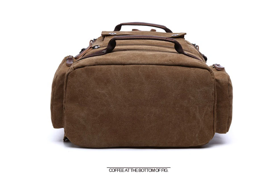 6 Canvas Backpack 15.6'' Laptop Backpacks Men Bagpack Wearproof School Bag for Teenage Male Knapsack Travel Bags Fashion Rucksack