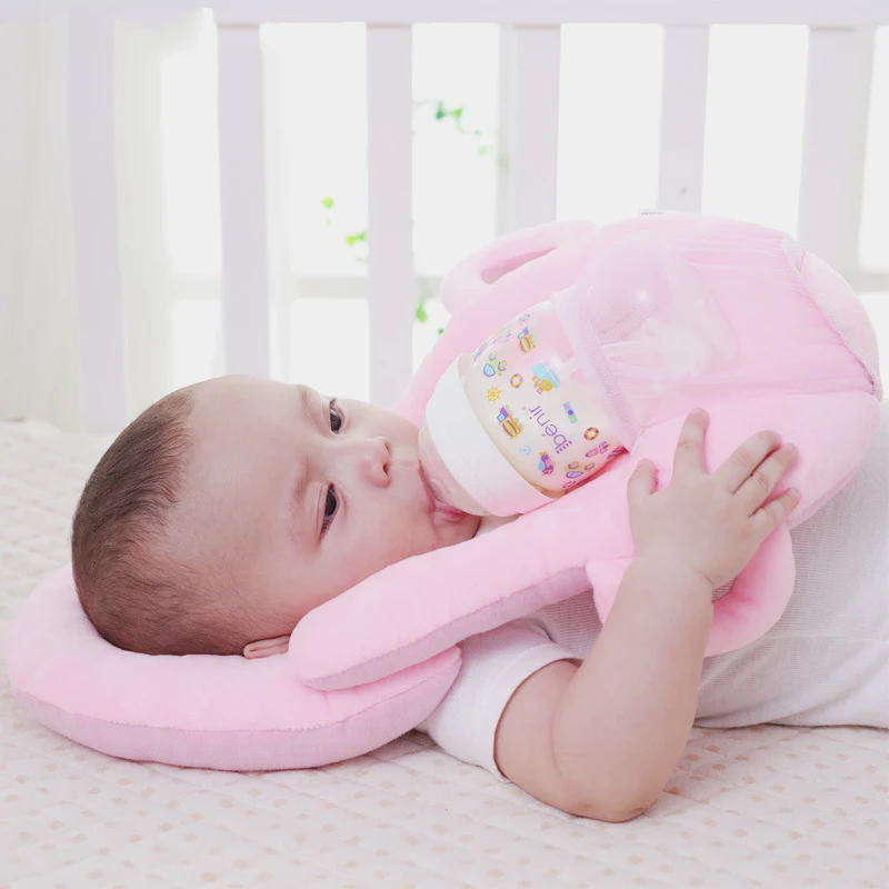 

Multifunctional Infant Nursing Pillow Baby Head Protection Cushion Pillows with Bottle Holder Baby Care Product for Baby Feeding