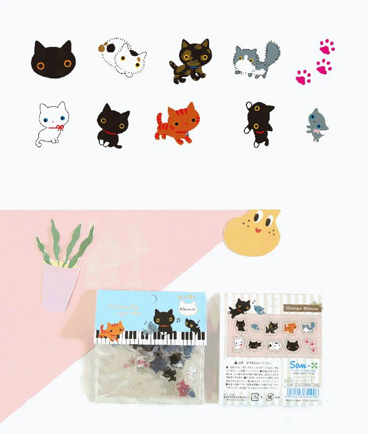 10 Bags/Pack Kawaii японский Decoracion журнал милый дневник цветок наклейки Скрапбукинг хлопья канцелярские школьные принадлежности