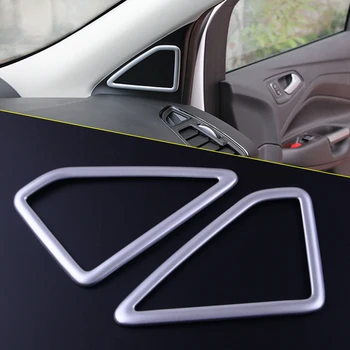 

beler 1 Pair A Pillar Door Stereo Speaker Ring Cover Trim Fit For Ford Escape Kuga 2013 2014 2015 2016 2017 2018