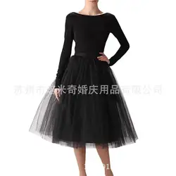 Конфеты Цвета элегантный Для женщин бальное платье Тюль юбка эластичный пояс сетчатая подкладка женская Праздничная обувь Vestido