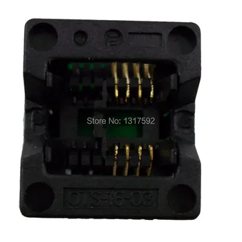 

Free Shipping 50PCS/lot 150mil SOP8 to DIP8 IC socket Programmer adapter Socket High Quality OTS-16-03 for 24xx 93xx eeprom