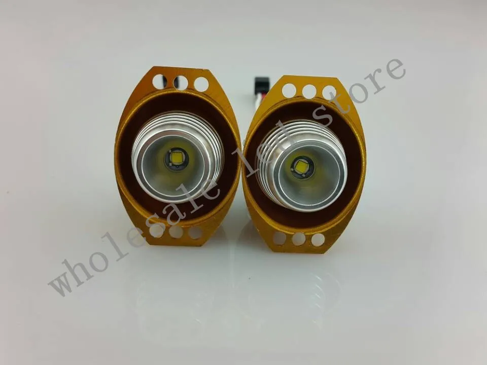 

New 4PCS Direct replace error free 10W Cree T6 angel eyes bulb Led ring marker for BMW E90 E91 2005-2008 BMW high brightness