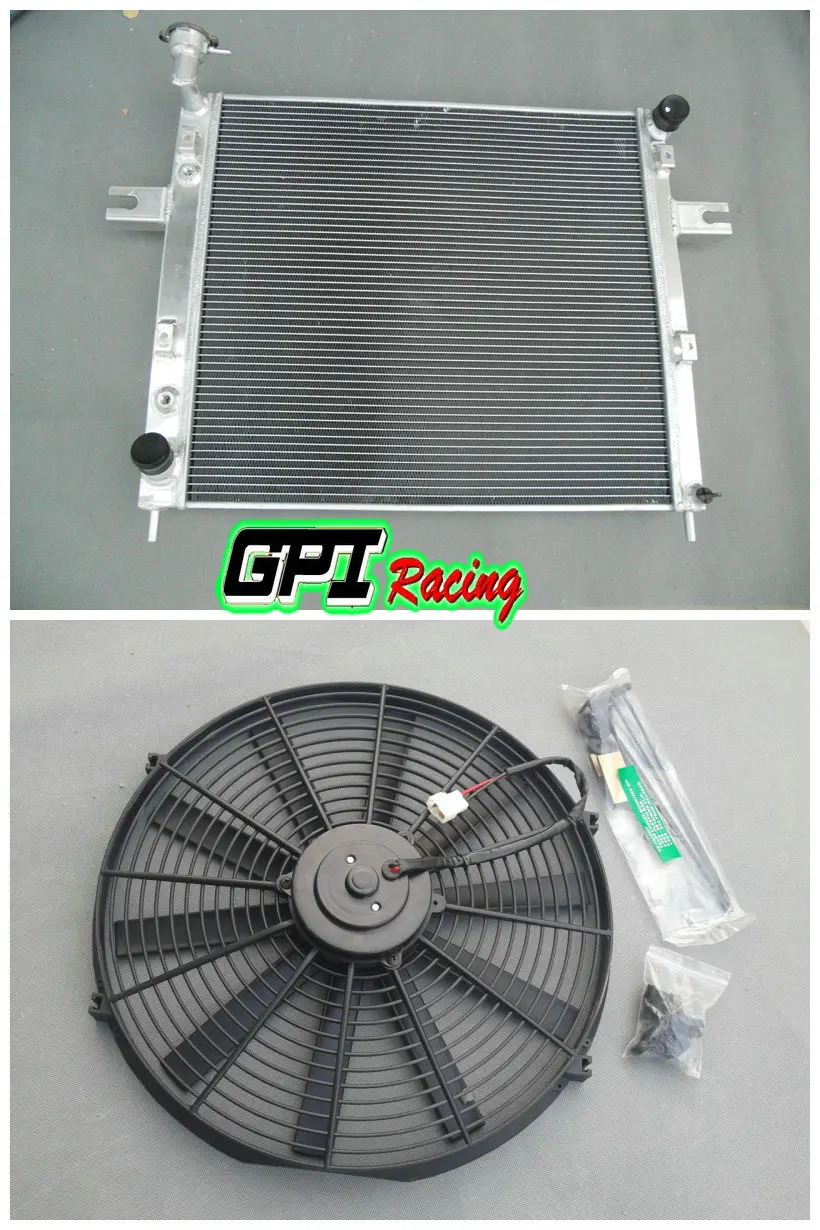 RADIATOR + FAN 99 05 FOR JEEP GRAND CHEROKEE 4.0L L6 LAREDO/LIMITED