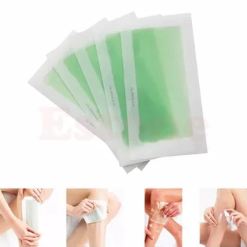 

5PCS Cold Hair Removal Wax Strips Double Side Wax Paper for Face/Legs/Bikini #Y207E# Hot Sale