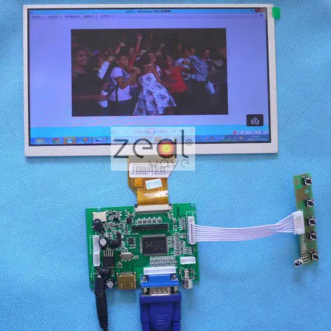 HDMI+VGA+2AV LCD Control board+9inch AT090TN10 AT090TN12 800x480 lcd+touch panel+4 Wire Resistive USB Touch Screen Controller