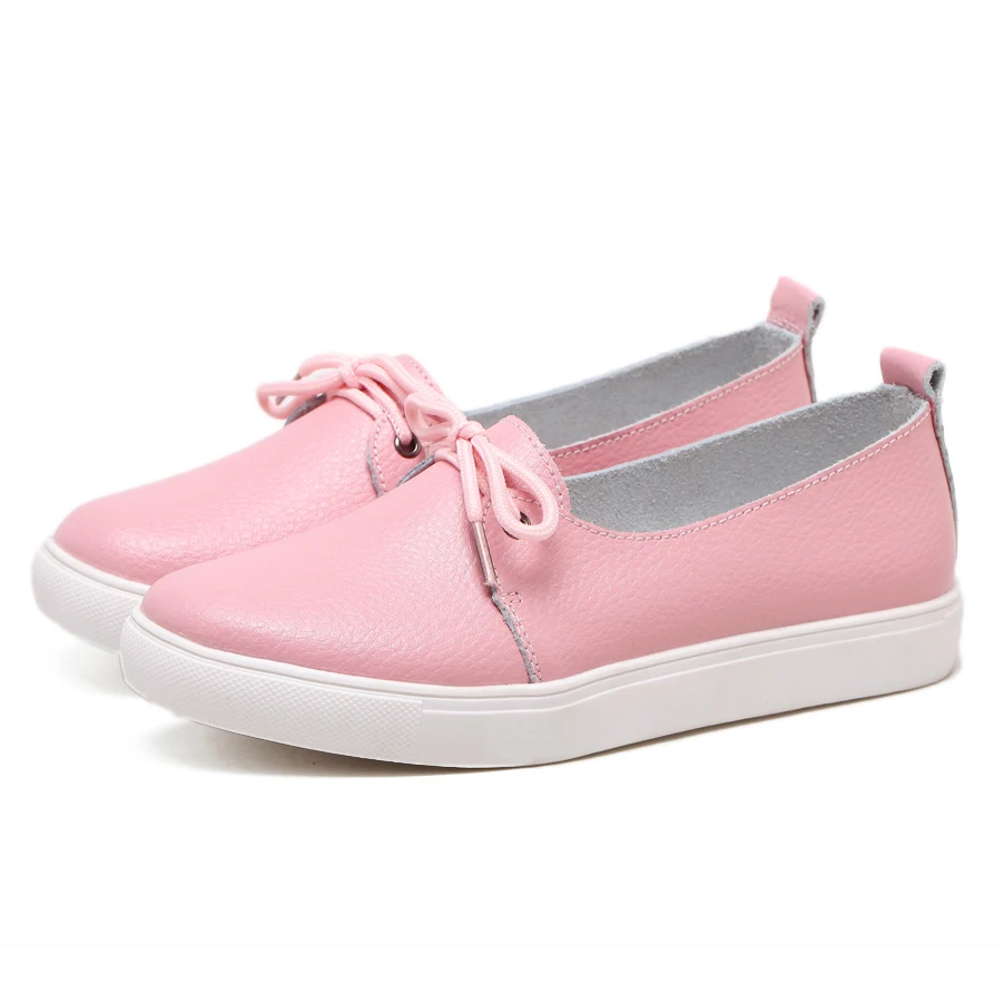 

Large size women's shoes 35-44 non-slip ballet shoes Lok Fu shoes casual female tendon bottom soft leather small white shoes