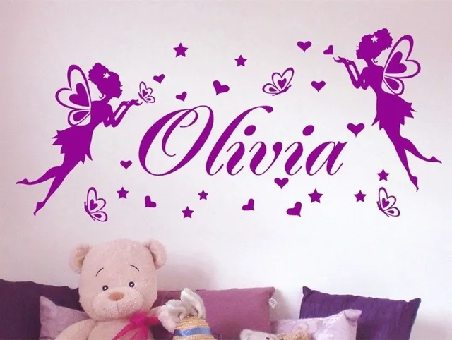 Princess Wall Decor aliexpress : buy customized name angel princess room Princess Wall Decor aliexpress : buy customized name angel princess room