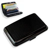 Wholesale 5pcs ( Business Id Credit Card Holder Wallet Aluminum Metal Case Box-Black
