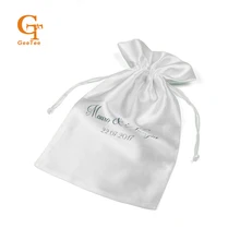 Пользовательское имя и Дата свадьбы веселый подарок пользу Атлас упаковки bag, личность вечере завязки упаковка шелк упаковка сумки