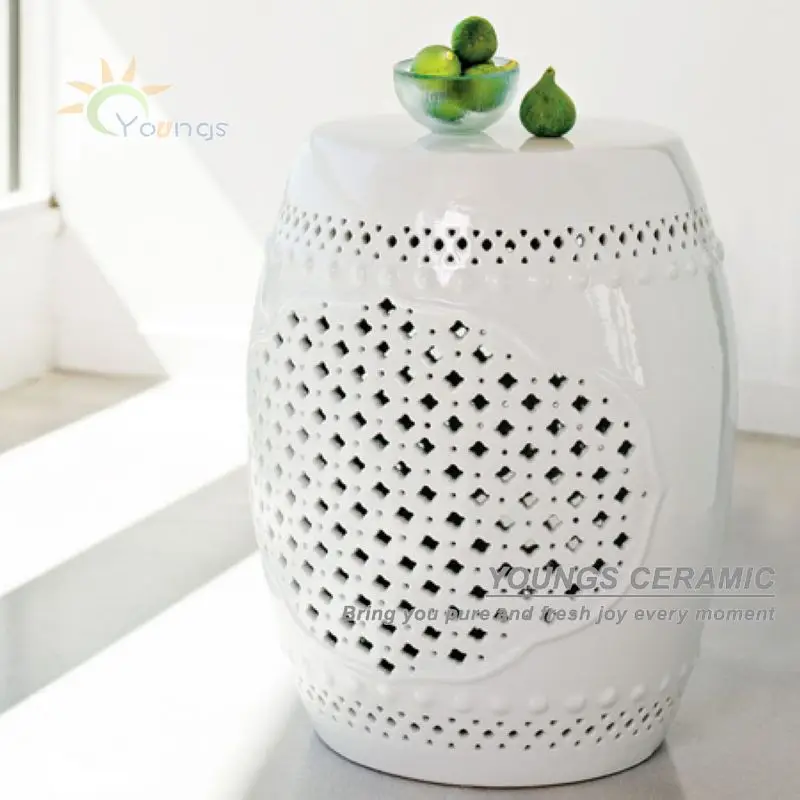 H18inches-chinese-white-lattice-ceramic-garden-stool-for-bedroom-furniture