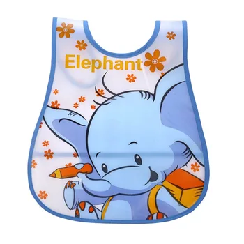 

New Baby Bibs Newborn Cartoon Feeding Cloth EVA Plastic Waterproof Lunch Feeding Bibs Children Adjustable Feeding Accessories