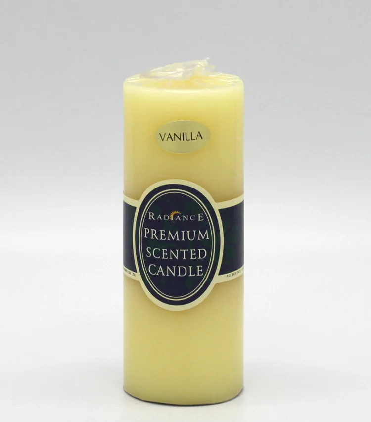 Классические европейские цилиндрические бездымные ароматические свечи для отеля, свадьбы, ужина при свечах, романтические свечи, дезодорант, ароматерапия - Цвет: vanilla