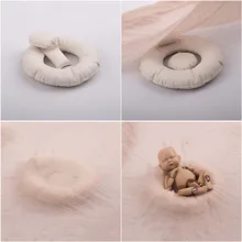 Em forma de crescente posando travesseiro para recém-nascidos foto shoot adereços infantil recém-nascidos posicionador acessórios bebe ninho