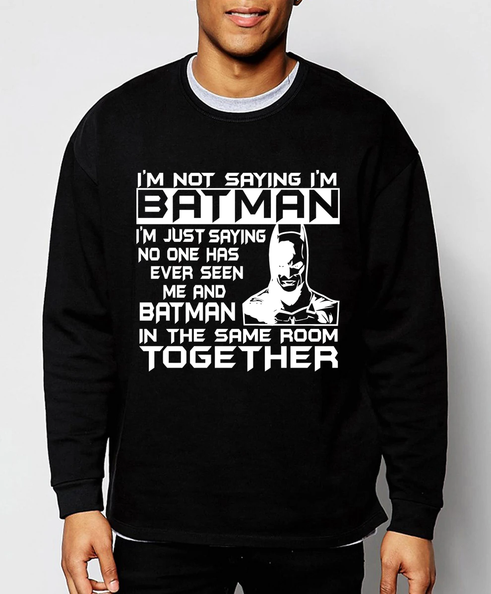 

BATMAN hoodie men 2019 hot sale spring winter fashion men sweatshirt hoodies fleece high quality tracksuit brand clothing S-2XL