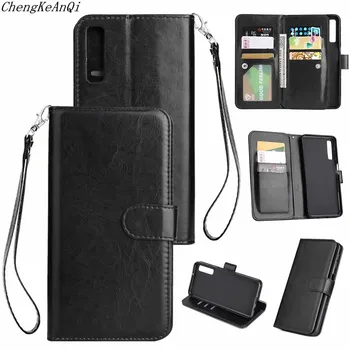 

For Samsung Galaxy A7 2018 A750 Flip Case Card Wallet Cover Magnet Business Phone Case For Samsung Galaxy A9 2018 A9200 Coque