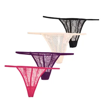 

Sexy Lace hollow out G string lingerie underwear panties plus size 4pecs/lot S M L XL XXL 3XL 4XL 5XL #TH06