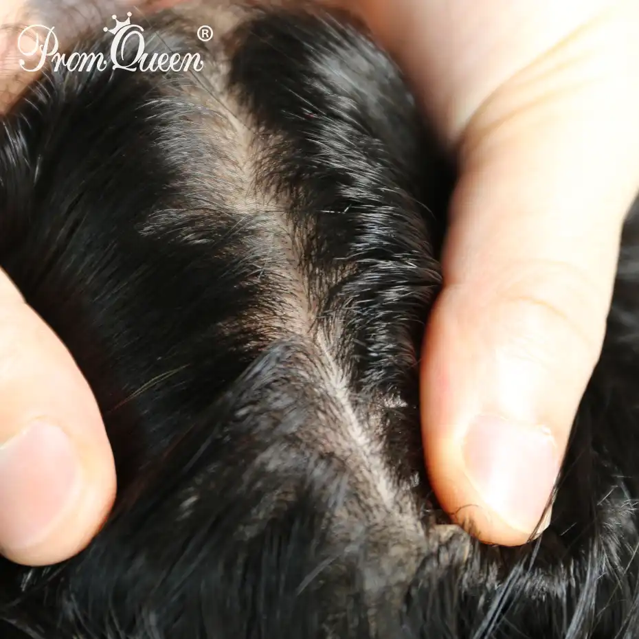 Promqueen Silk Base Frontal 13 4 Brazilian Virgin Hair Loose Wave Virgin Human Hair Top Closure