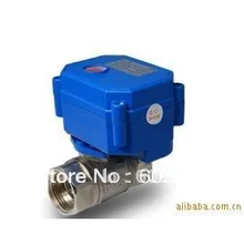 CWX-15Q " электрический шаровой клапан из нержавеющей стали 12 V напряжение, тип управления CR-03/CR-04