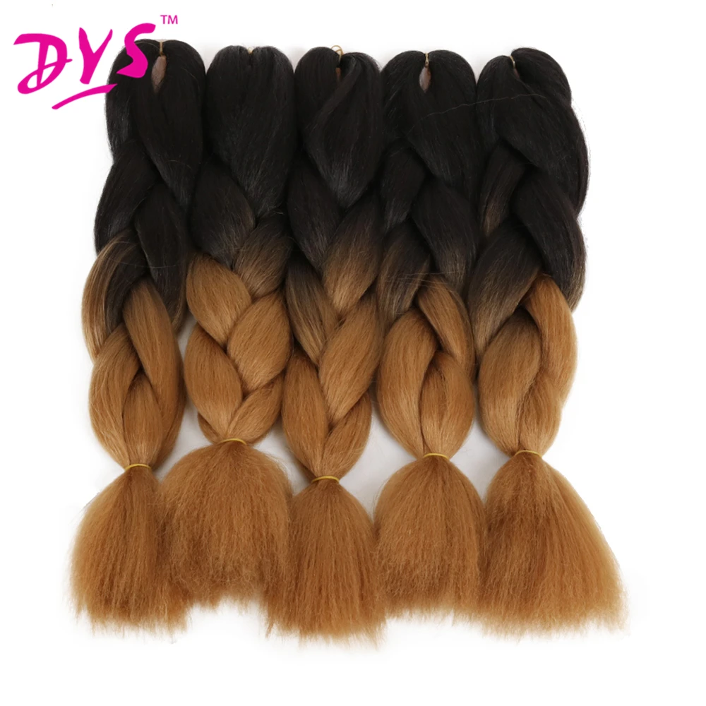 Deyngs Two Tone GreyPurple Ombre Kanekalon Braiding Hair Jumbo Braid Hair Extensions African Synthetic Braiding Hair 100gpcs (16)
