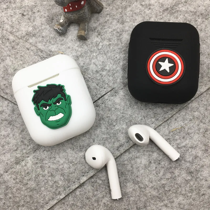 Мультяшный Мягкий силиконовый чехол для наушников для Apple Airpods, противоударный чехол для Apple AirPods, ультратонкий защитный чехол для Air Pods