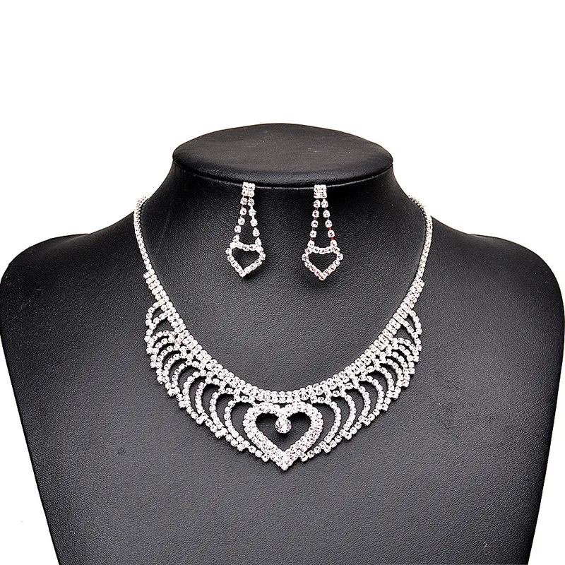 Jewelry & Accessories,Fashion Jewelry Sets. Bridal jewelry, Wedding jewelry, Zircon necklace earrings set