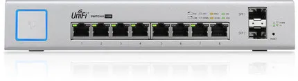 Ubiquiti UniFi коммутатор US-8-150W 802.3af/at управляемый PoE+ гигабитный коммутатор с SFP UBNT Unifi коммутатор