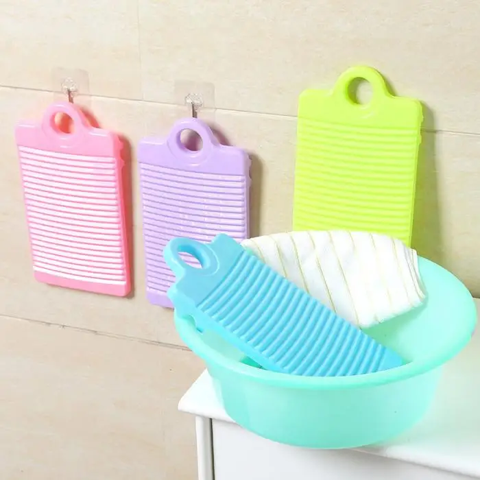 Plastic Washboard Antislip Thicken Washing Board Clothes Cleaning For Laundry-Drop