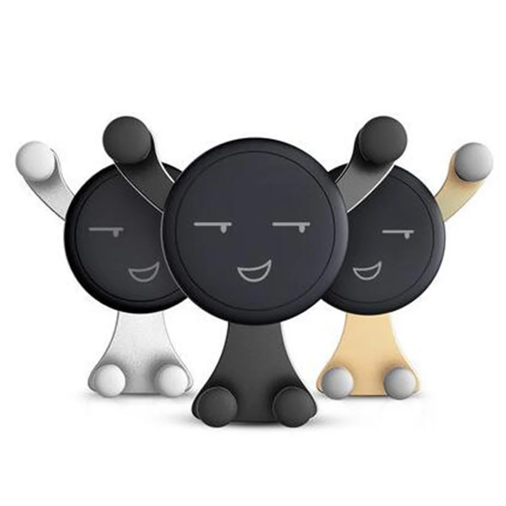 

Universal No Magnetic Mini Smiley Tripod Smartphone Stand Holder For Iphone Samsung Xiaomi for Car Air Vent Mount Phone Holder