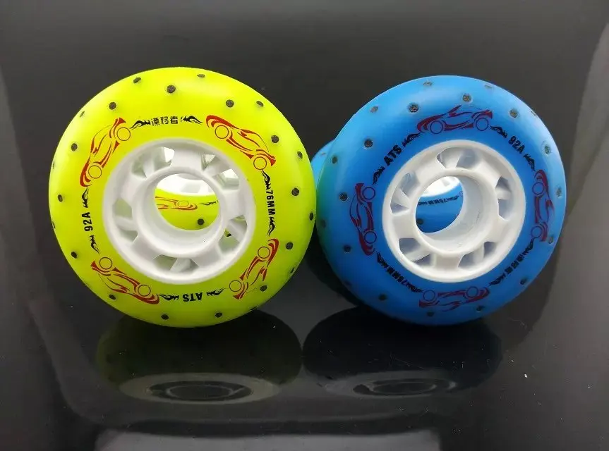 free shipping roller skate wheels sparking wheel 72 76 80mm PU 92Ain