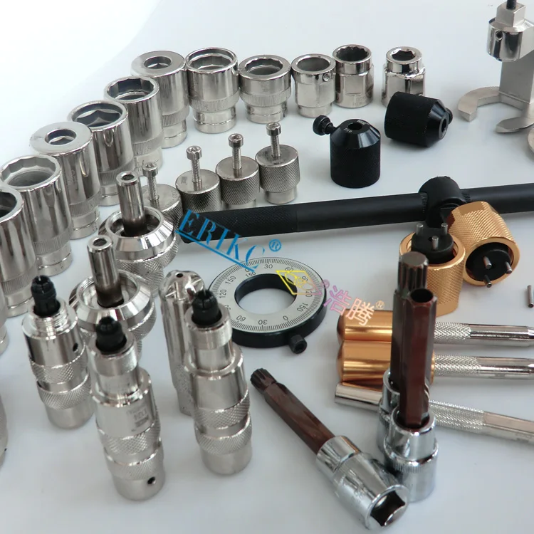 ERIKC Liseron common rail injector dismantling tools and diesel fuel