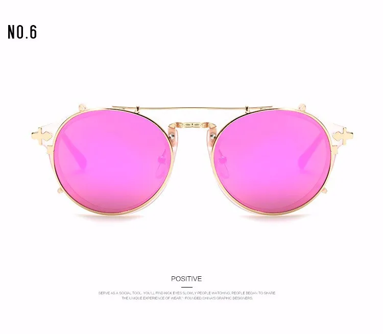 JackJad модные стильные стимпанк раскладушки съемные солнцезащитные очки винтажные Ретро брендовые дизайнерские солнцезащитные очки Oculos De Sol Gafas