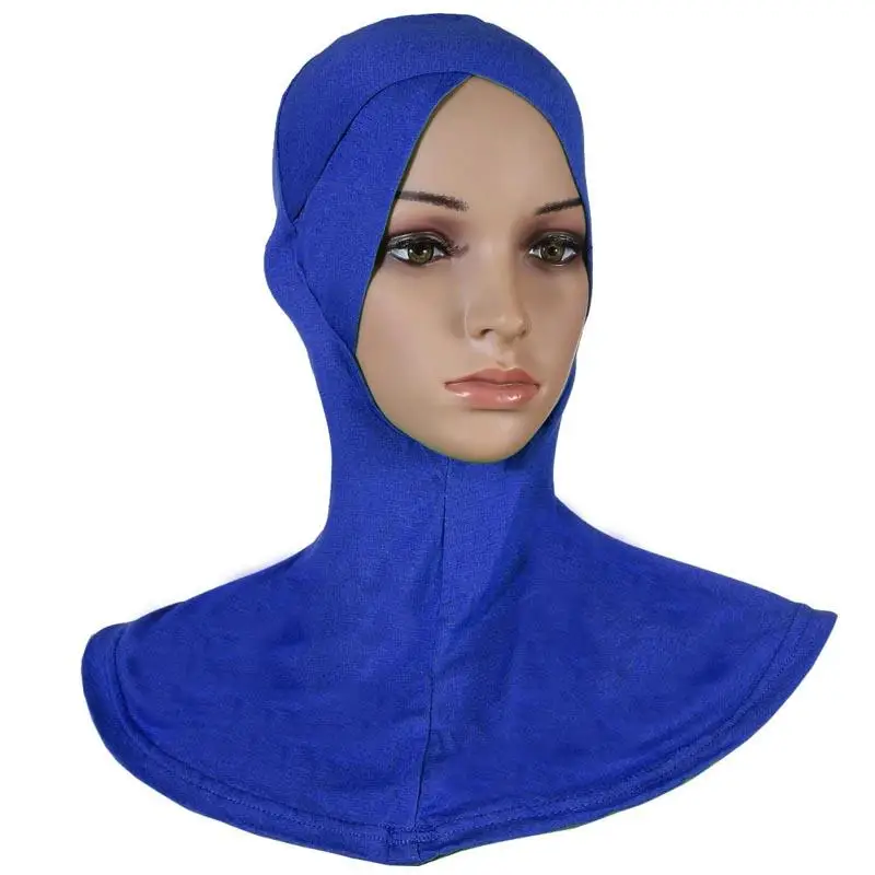 Мусульманские женщины под шарф, шляпа, шапка, кость головной убор хиджаб исламский Niquabs обертывание Chemo Cover Arab cap s Ninja Amira шапки Ближнего Востока - Цвет: blue