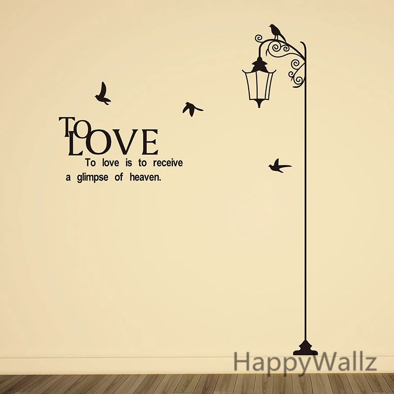 Modern Quotes About Love Street Lamp Wall Sticker Lamp Wall Decal Love Quotes Decorating Modern  Vinyl Wall Street Lamp Wallpapers M11|Lamp Wall Decal|Wall Sticker Lampwall  Decals - Aliexpress