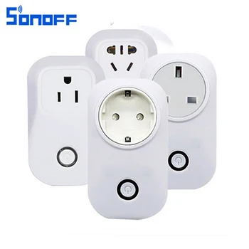 

4Pcs Sonoff S20 Wifi Smart Socket Wireless Remote Controller Smart Home Timer Control Switch EU US Plug By Phone Work With Alexa