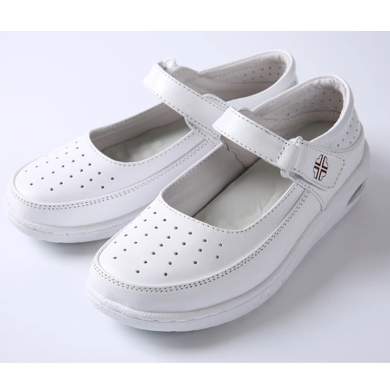 Hot sale 2017 Summer White Nurse Sandals Hospital Shoes Hollow Surface