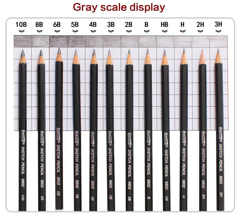 Bianyo12 шт/коробка 3H-10B набор карандашей для рисования эскизов лучшее качество нетоксичные Стандартные Карандаши для карандаш офисный школьный